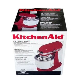 KitchenAid Ice Cream Maker Stand Mixer Attachment KICA0WH New in Box